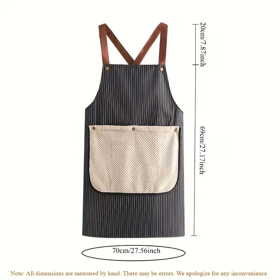 Striped Crossback Kitchen Apron
