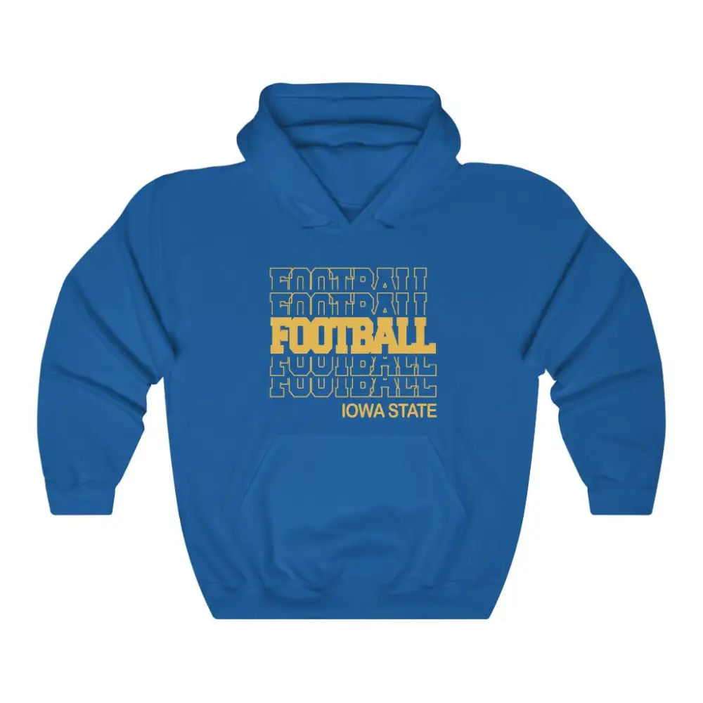 Football Stacked Letter Hoodie