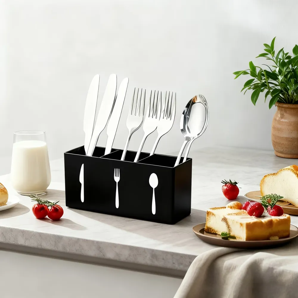 3-Compartment Cutlery Organizer
