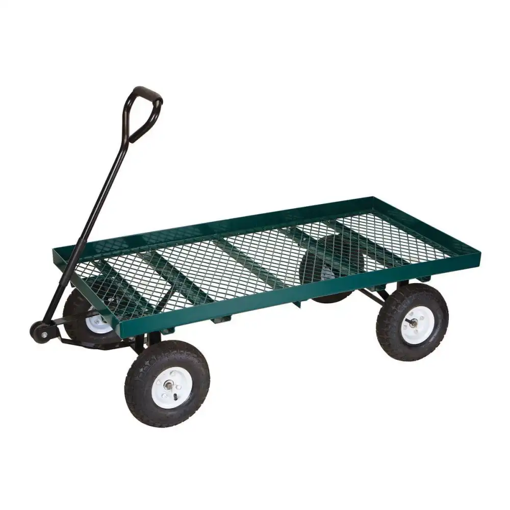 Heavy Duty Mesh Deck Steel Wagon
