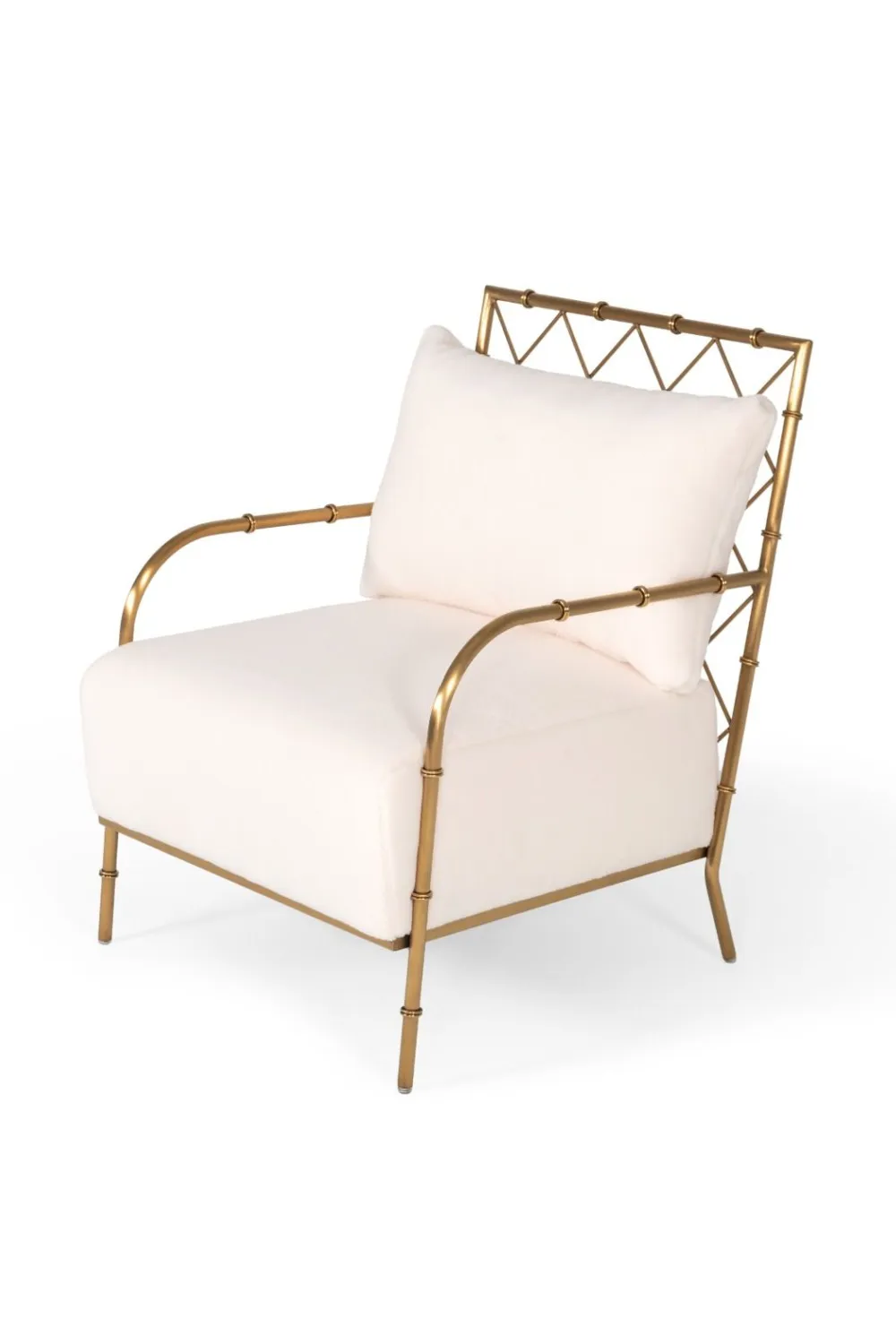 Velvet Padded Accent Chair