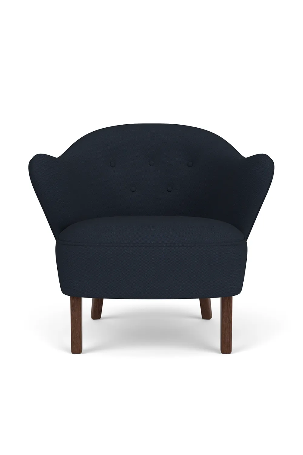 Textured Curved-Back Lounge Chair