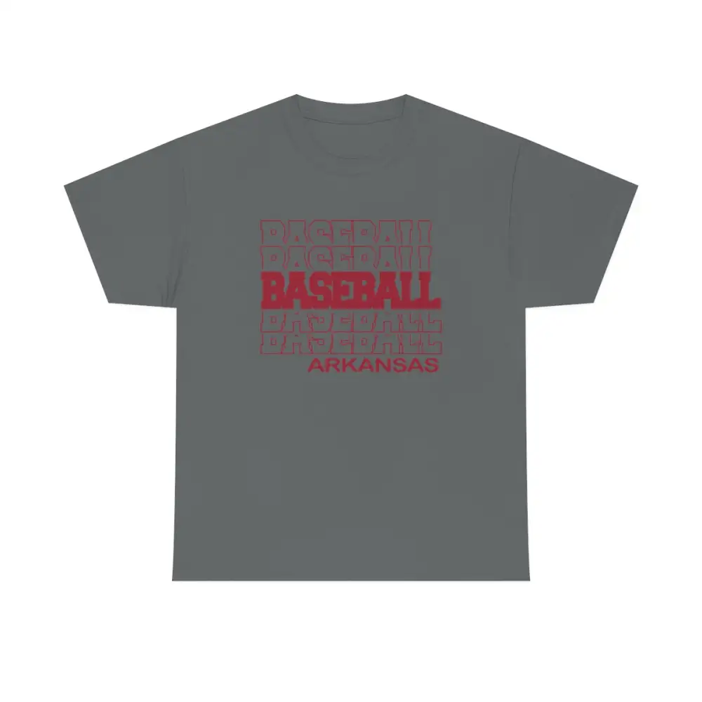 Baseball Arkansas in Modern Stacked Lettering