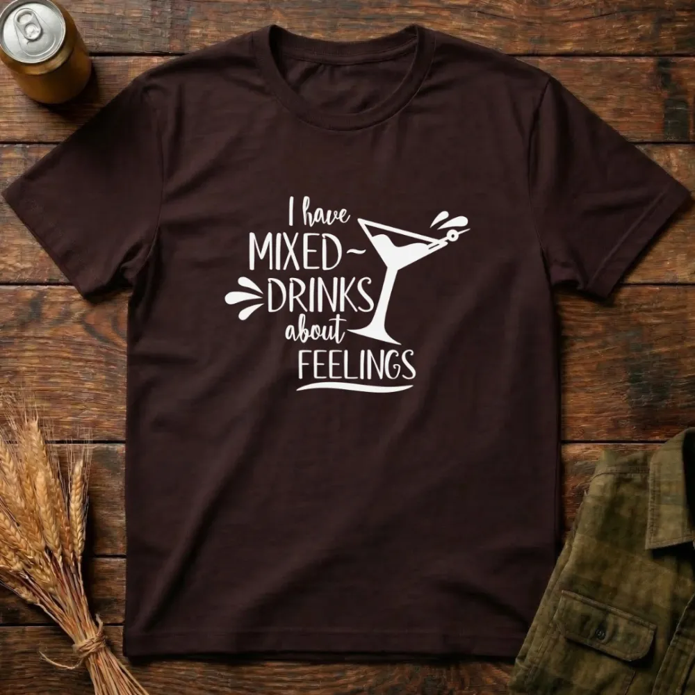 Mixed Feelings Graphic Cotton T-Shirt