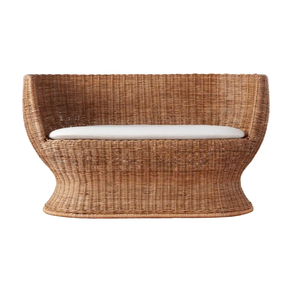 Woven Rattan Sofa