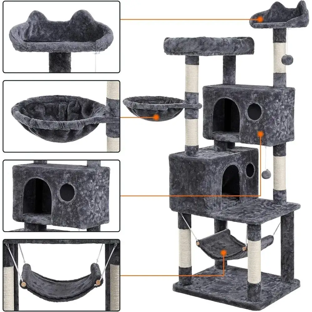 Comfortable Cat Climbing Tree