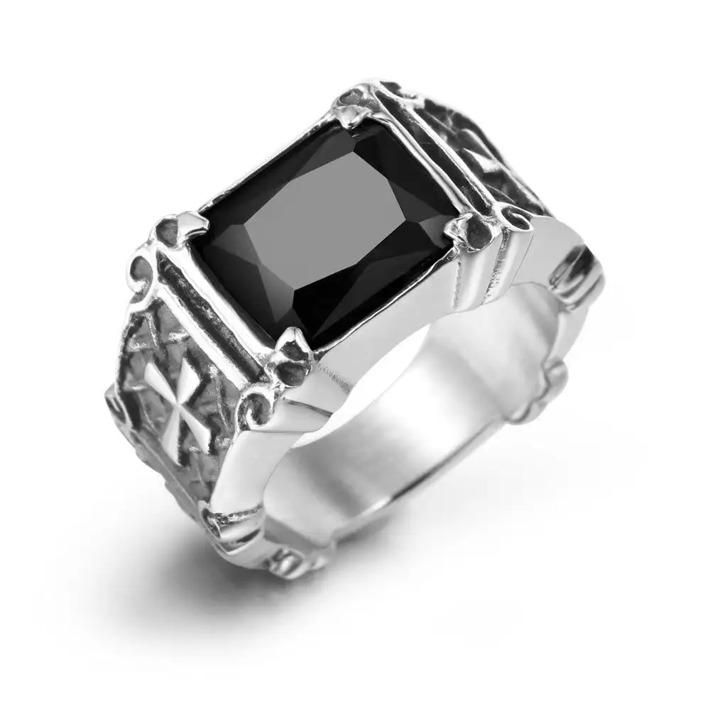 Octagon Stone Ring