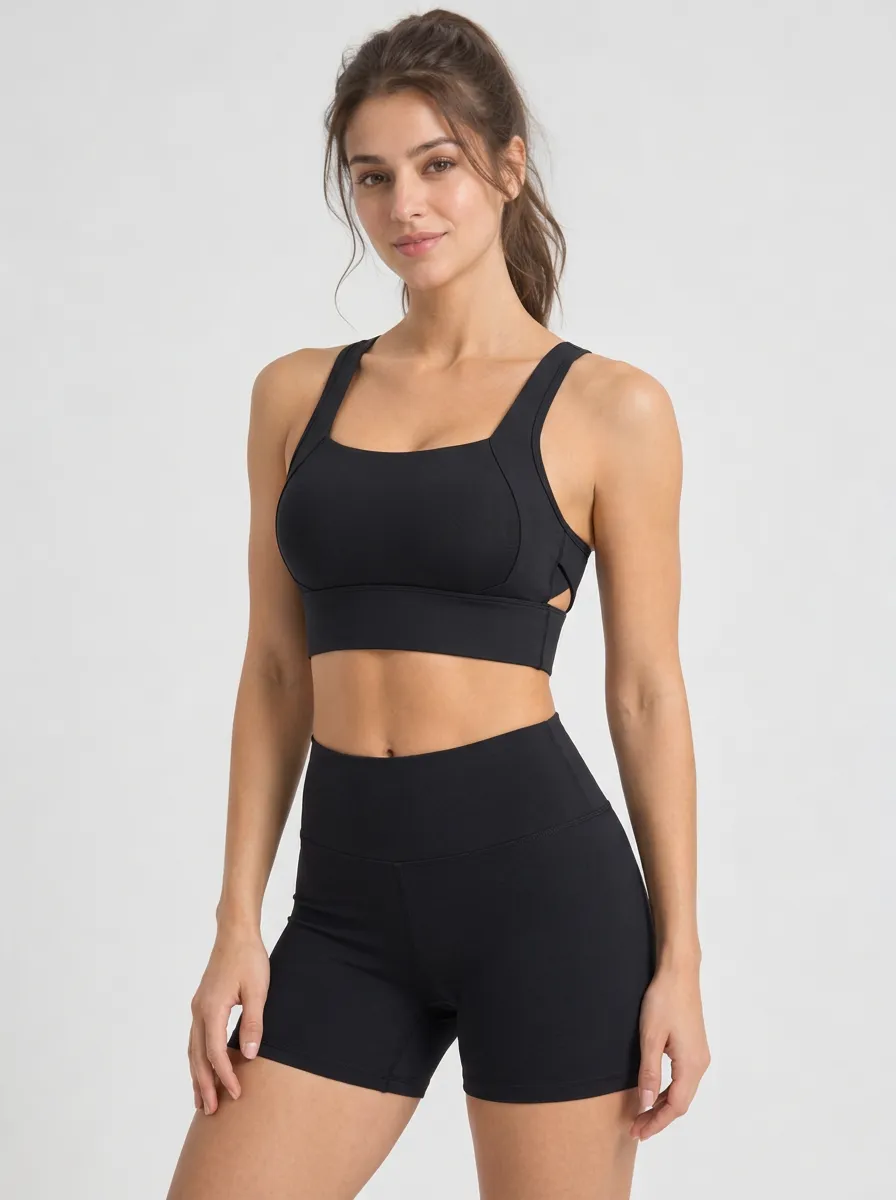 Women's Active Square Neck Clean Finish Bra