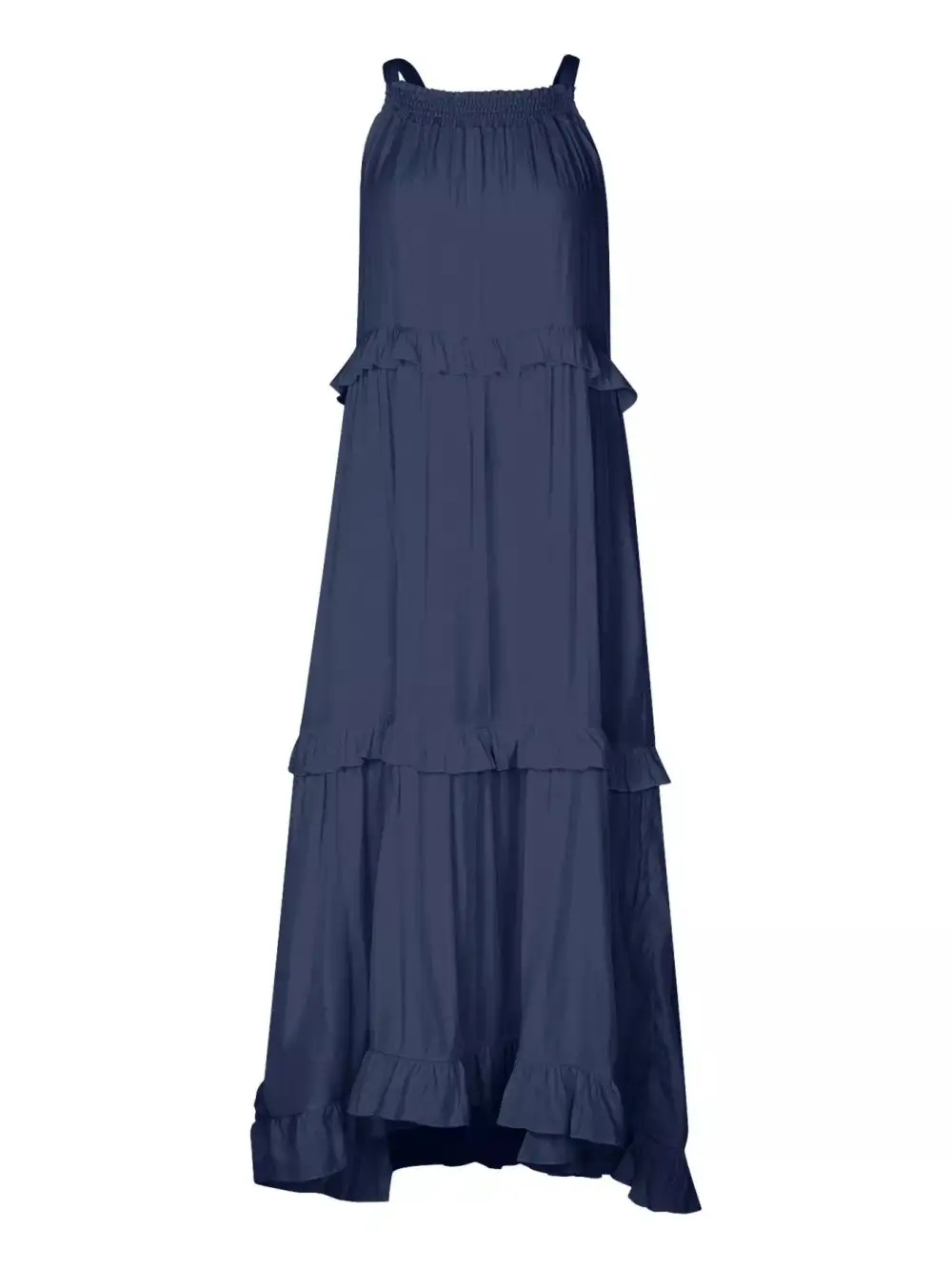 Classic Tiered Sleeveless Maxi Dress