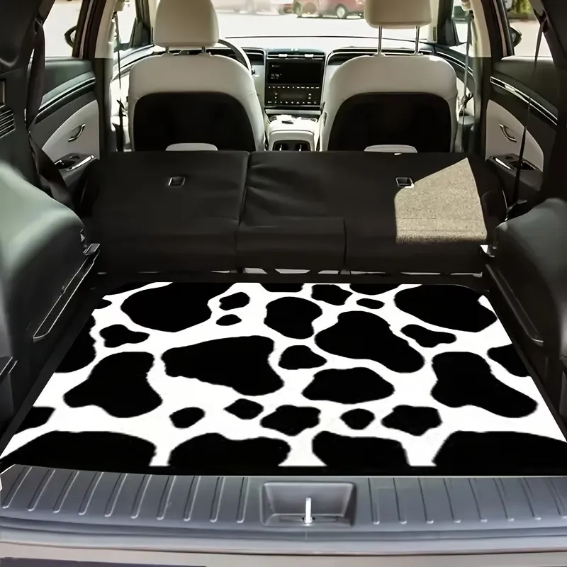 Cow Print Car Trunk Mat