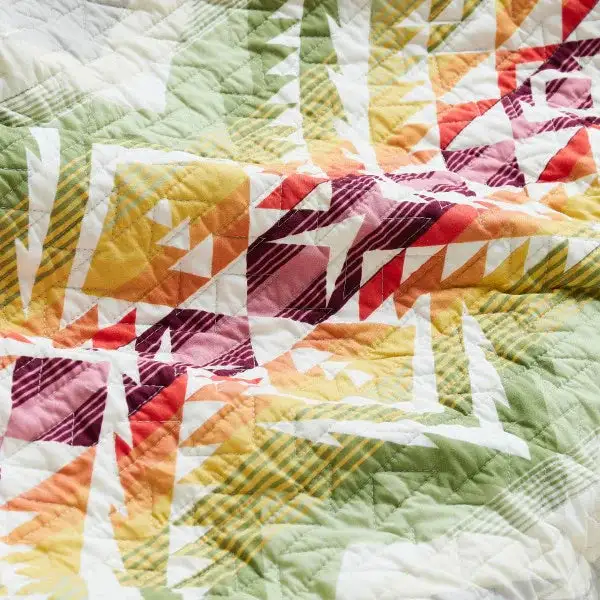 Quilted Floral Quilt Set