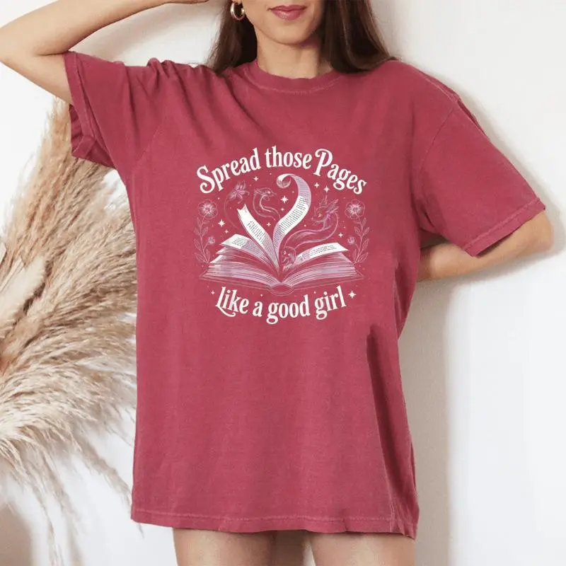 Spread Those Pages Like A Good Girl Women's Oversized Comfort T-Shirt