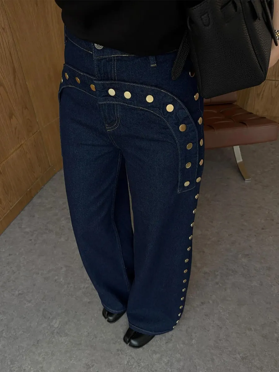 Alondra High-Waisted Paneled Jeans