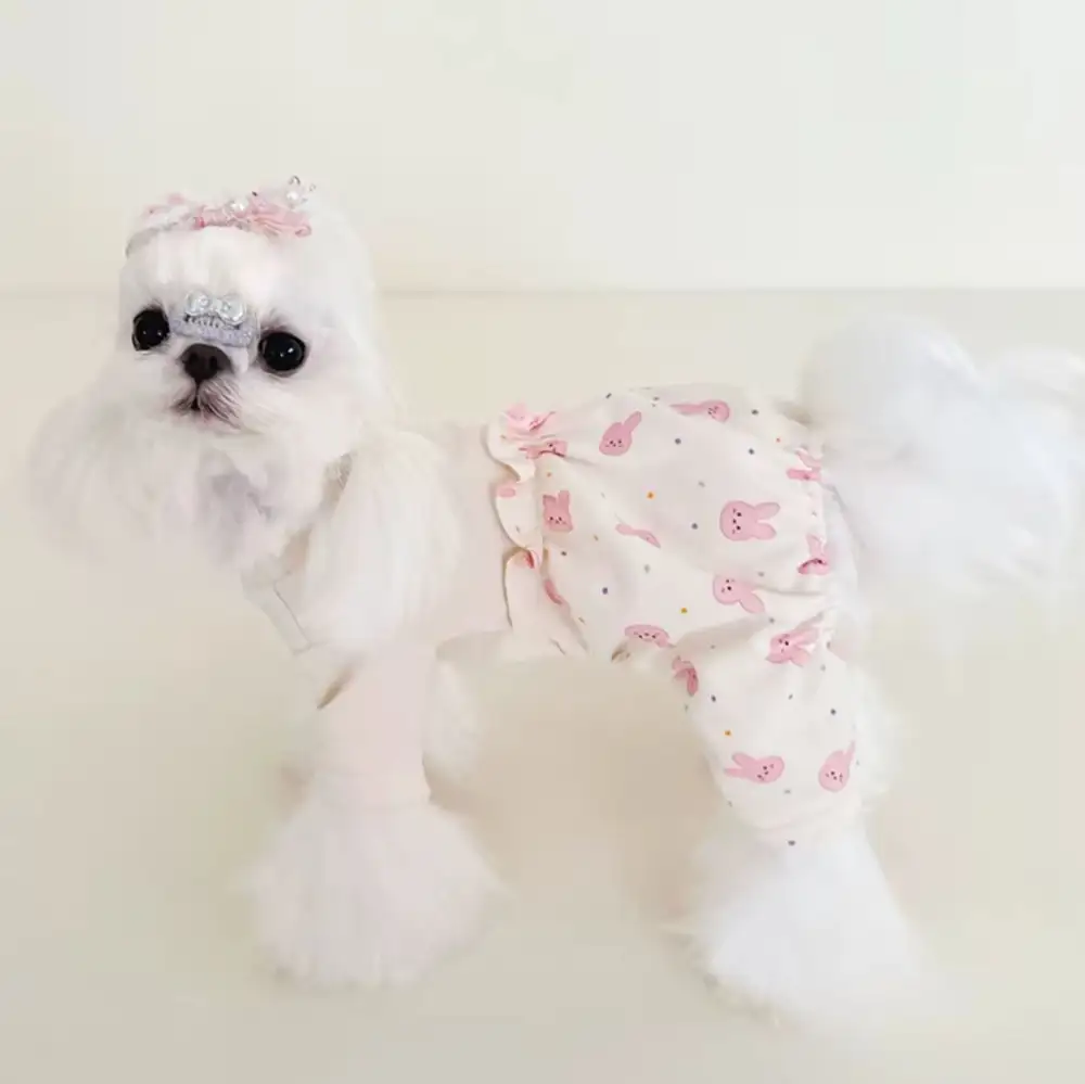 Ruffle Handy Compact Dog Pajamas