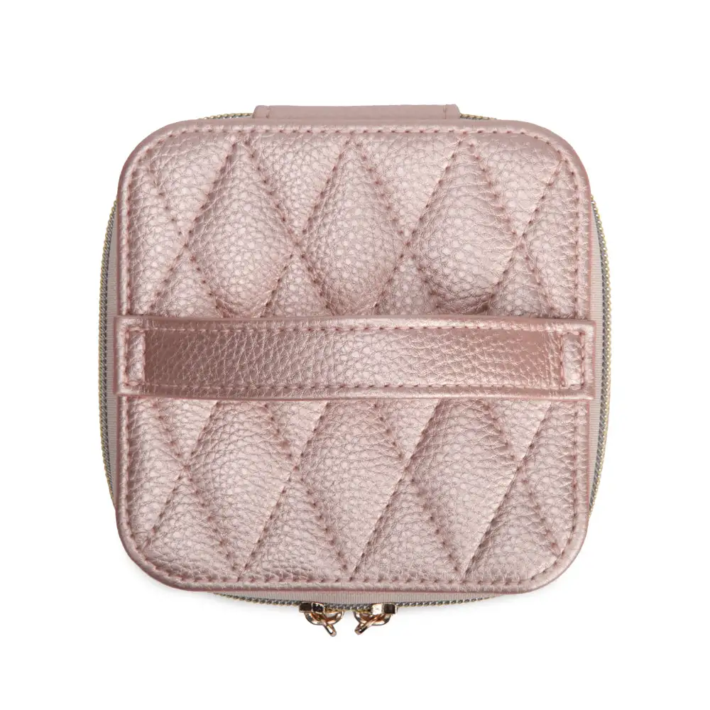Leah Quilted Travel Jewelry Box