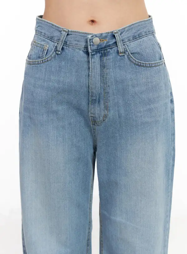 High-Waist Wide Leg Jeans