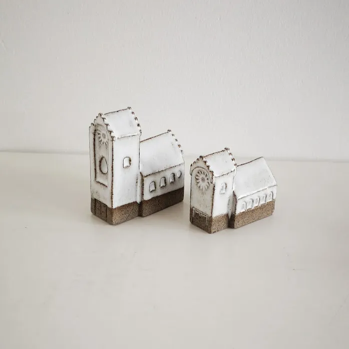 Handcrafted Ceramic Church Ornament