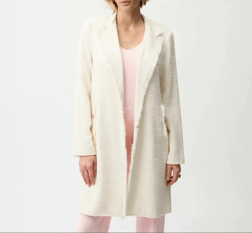 Cotton Collared Button-Front Coat