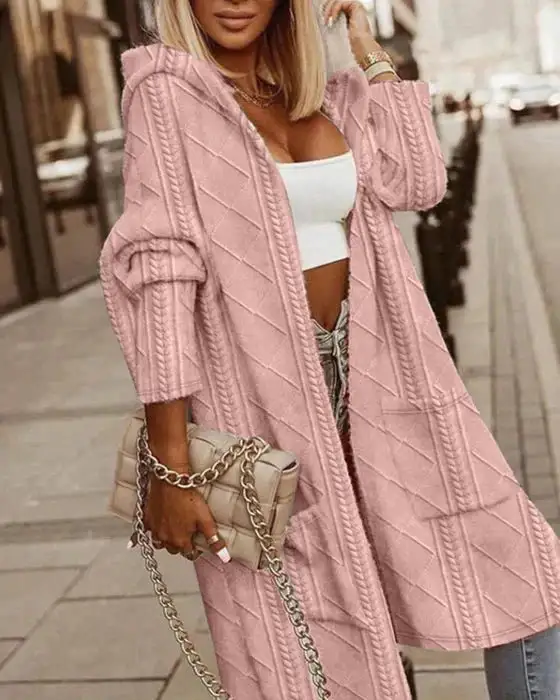 Hooded Relaxed Cardigan