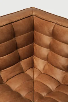 Minimal Modular Leather Sofa