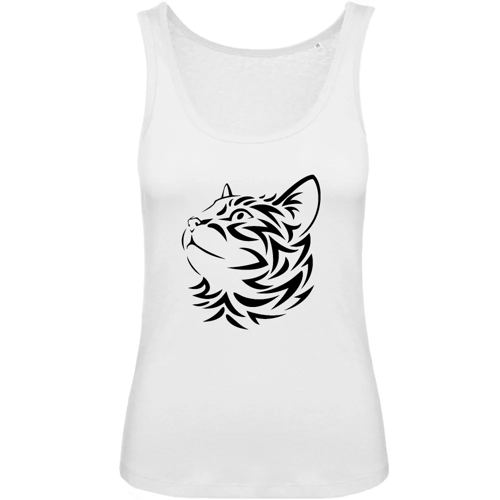 Simple Cat Motif Tank