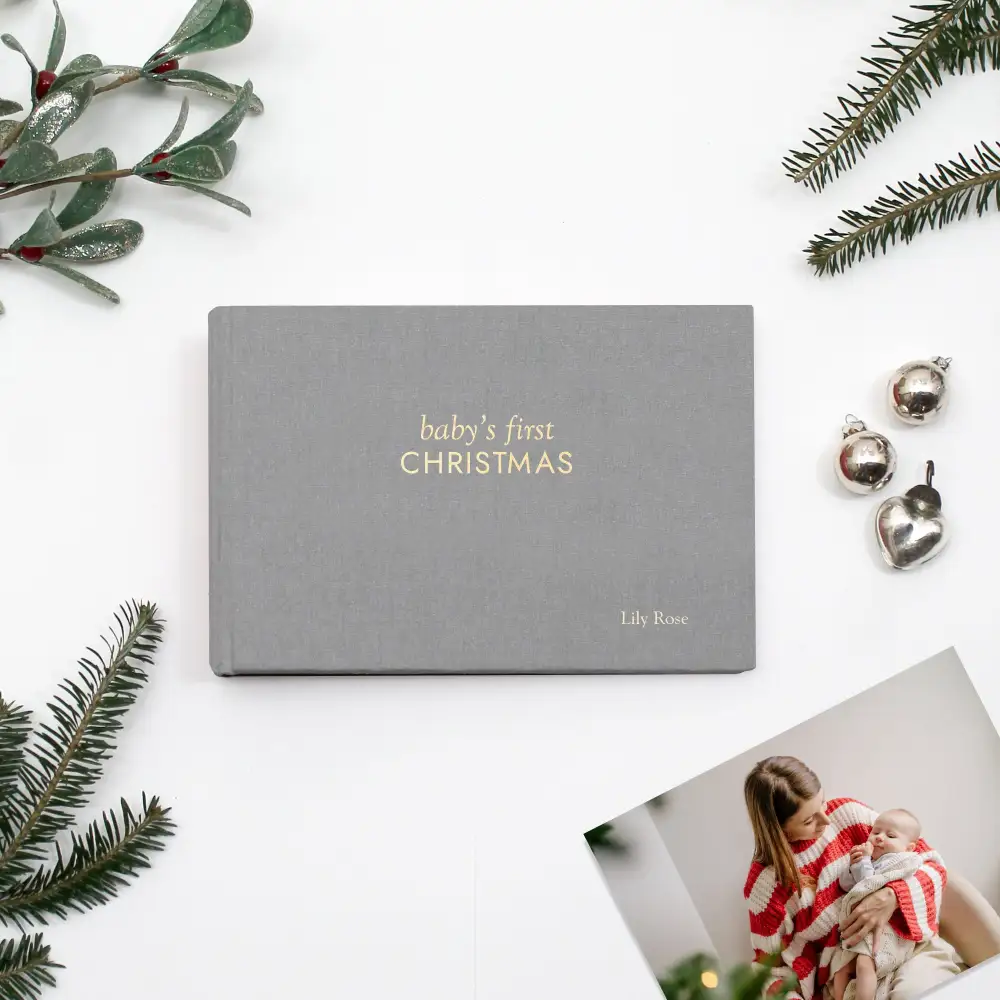 Classic Silk Baby Christmas Photo Album