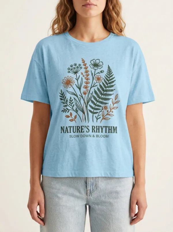 Nature Lover Wildflower Botanical T-Shirt