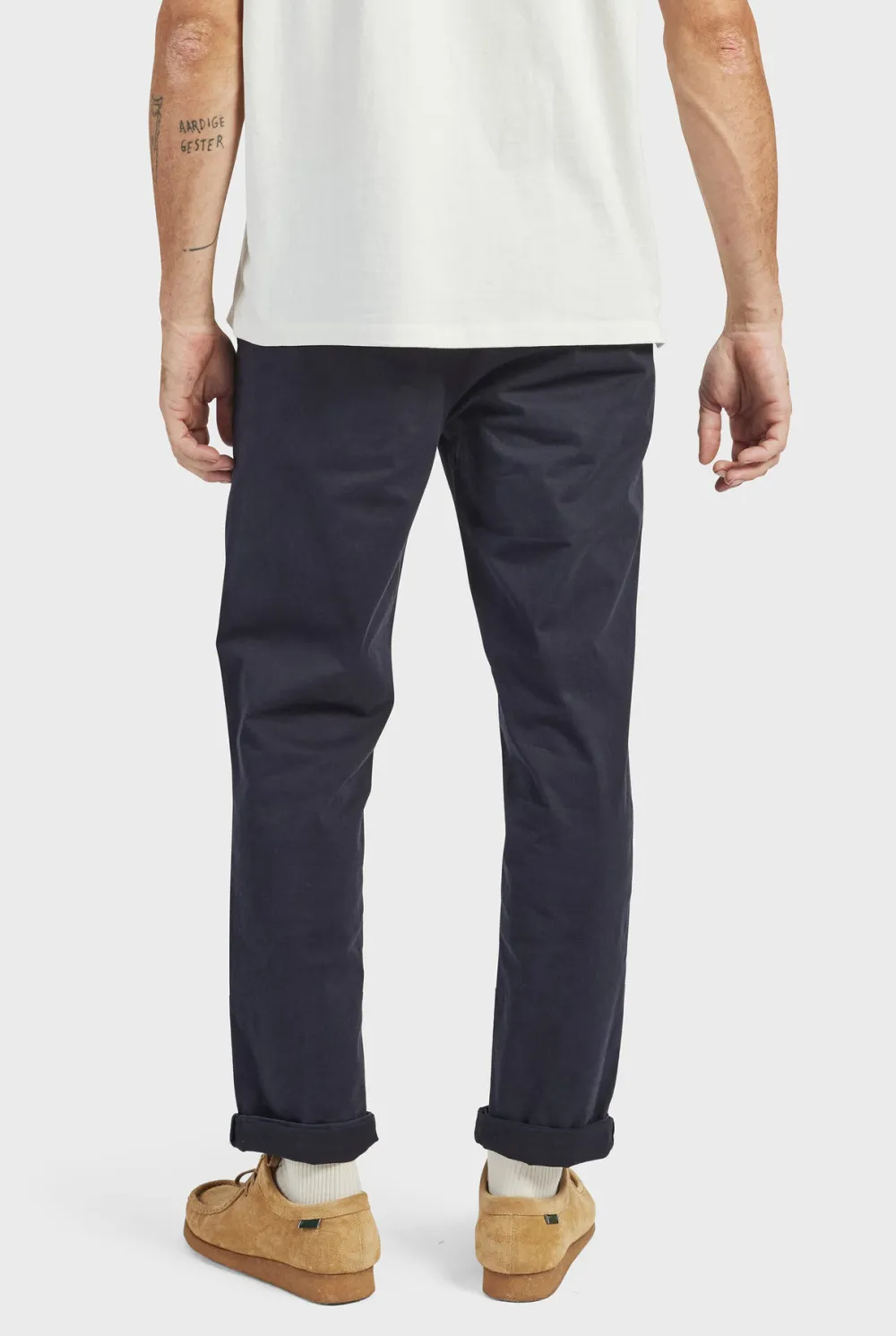 Tailored Fit Textured Cotton Casual Trousers