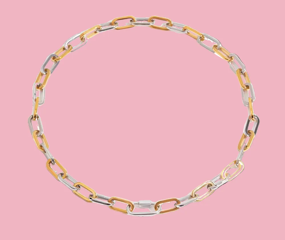 Classic Curved Minimal Everyday Necklace