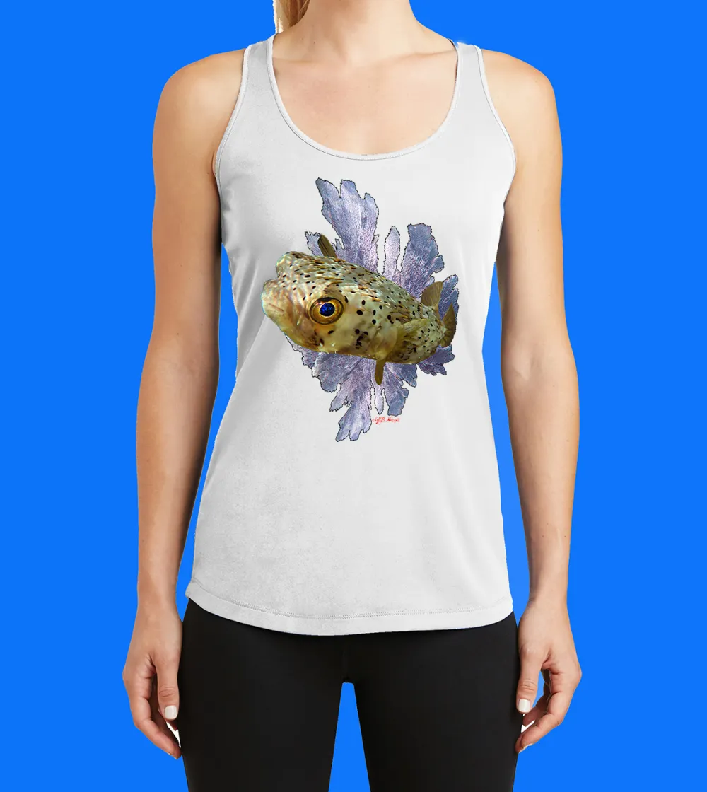 Printed Racerback Tank Top