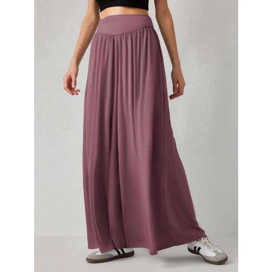 Relaxed High Waist Wide Leg Pants