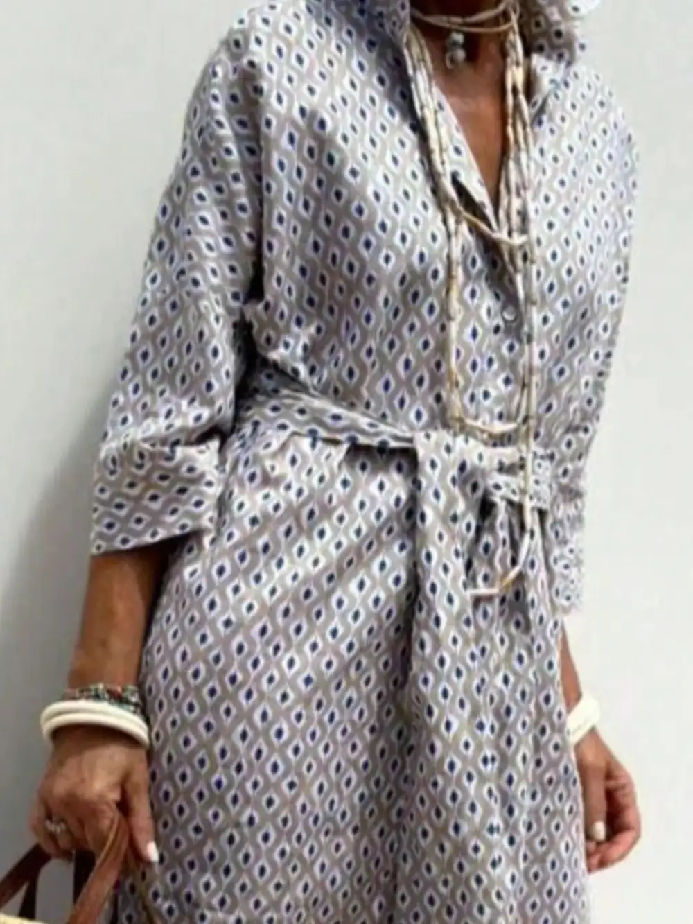 Full Size Button-Down Midi Dress Plus Size