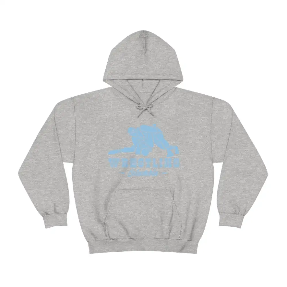 Statement Print Wrestling Graphic Pullover Hoodie