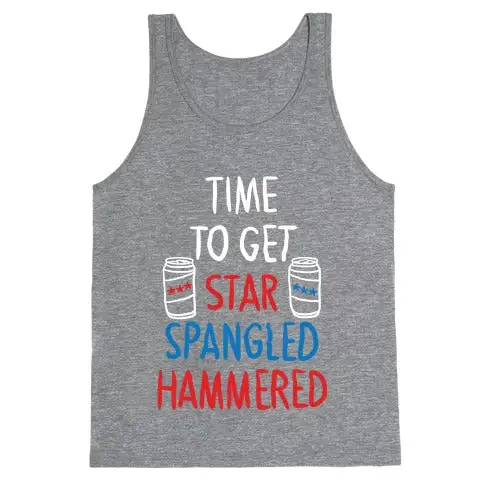 Bold Star Print Tank Top