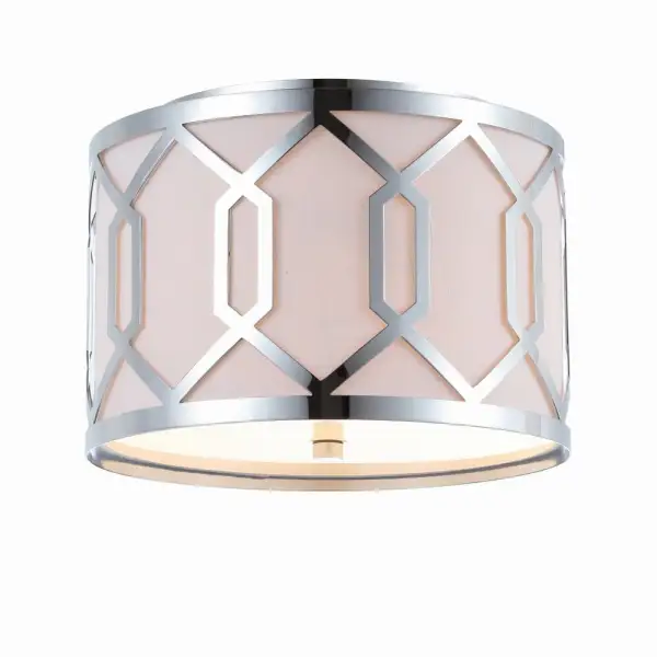 Hex Dual-Light Metal LED Flush Mount