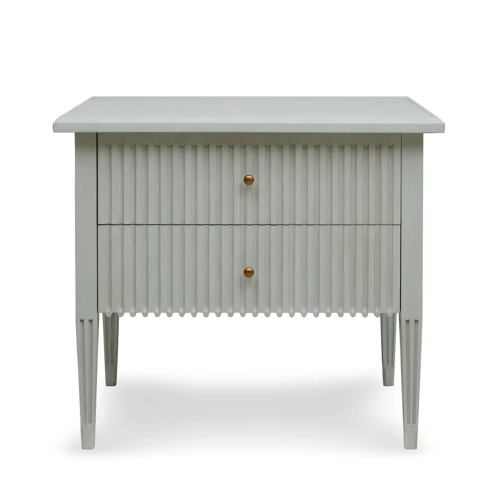 Refined Galleried Scalloped Tapered Storage Chest