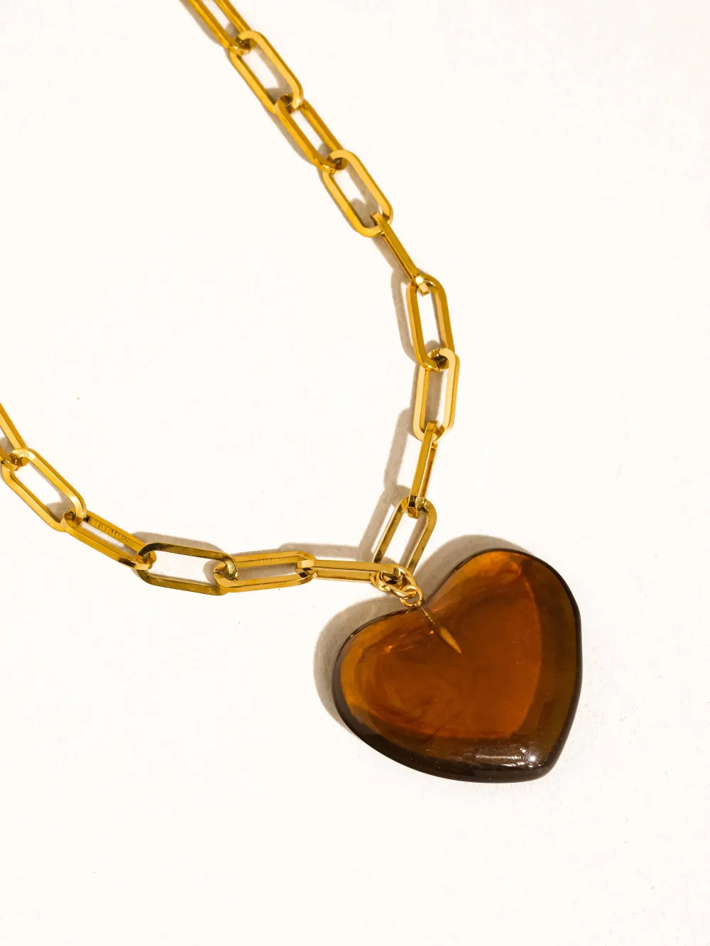Heart Link Chain Necklace