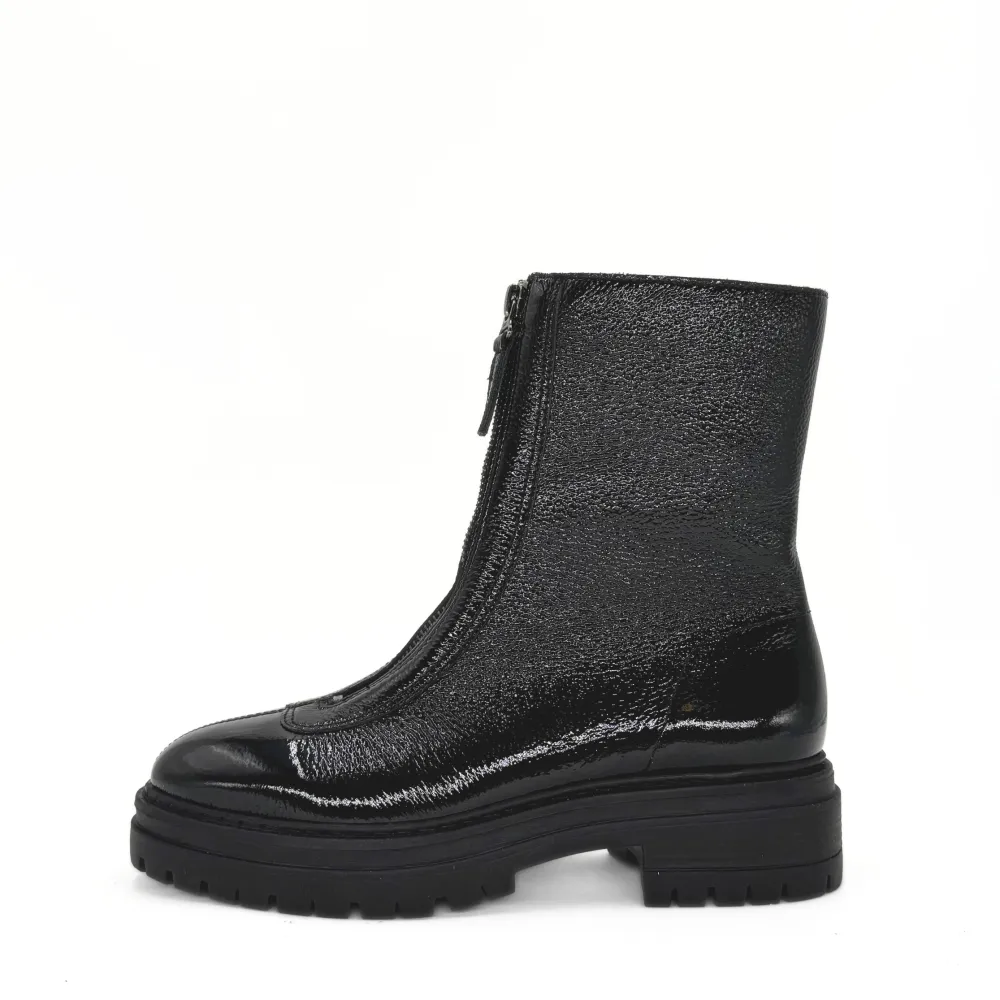 Patent Leather Ankle Boots
