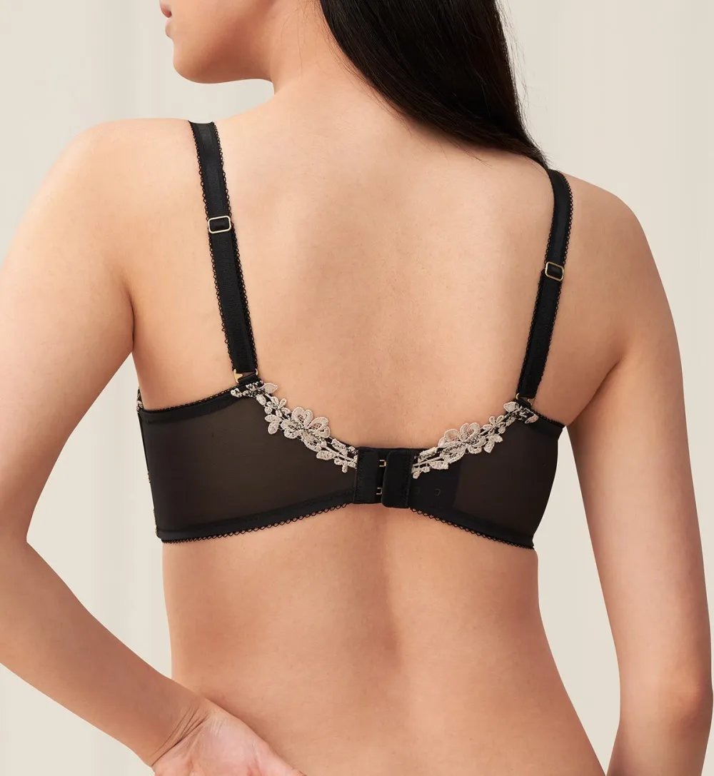 Women's Adaptive Non-Wired Deep-V Push-Up Mesh Breathable Bra