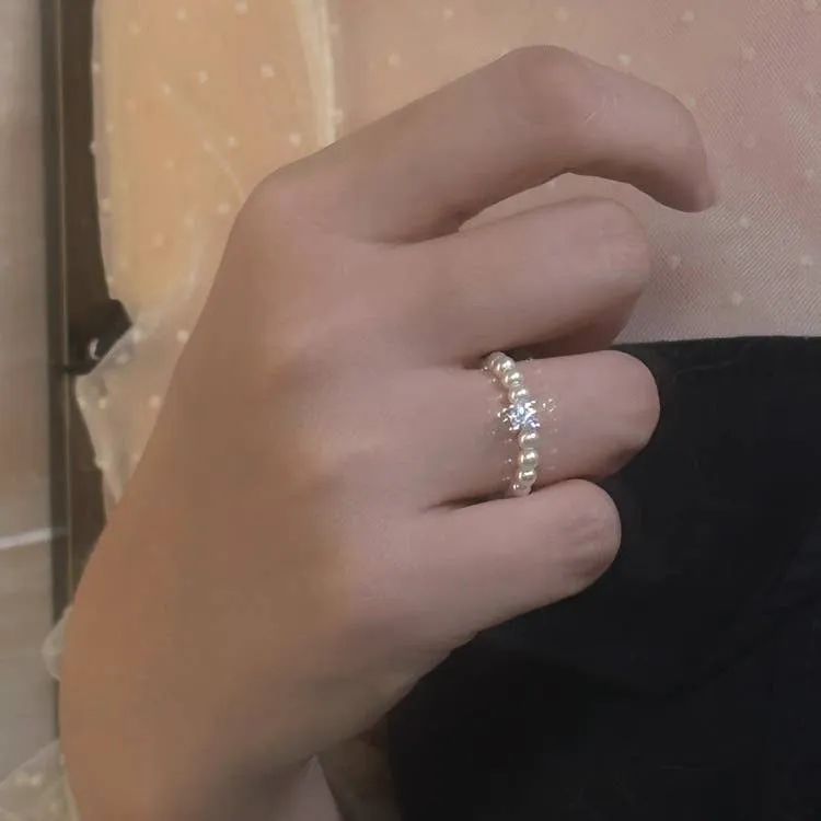 Pearl Small Band Ring