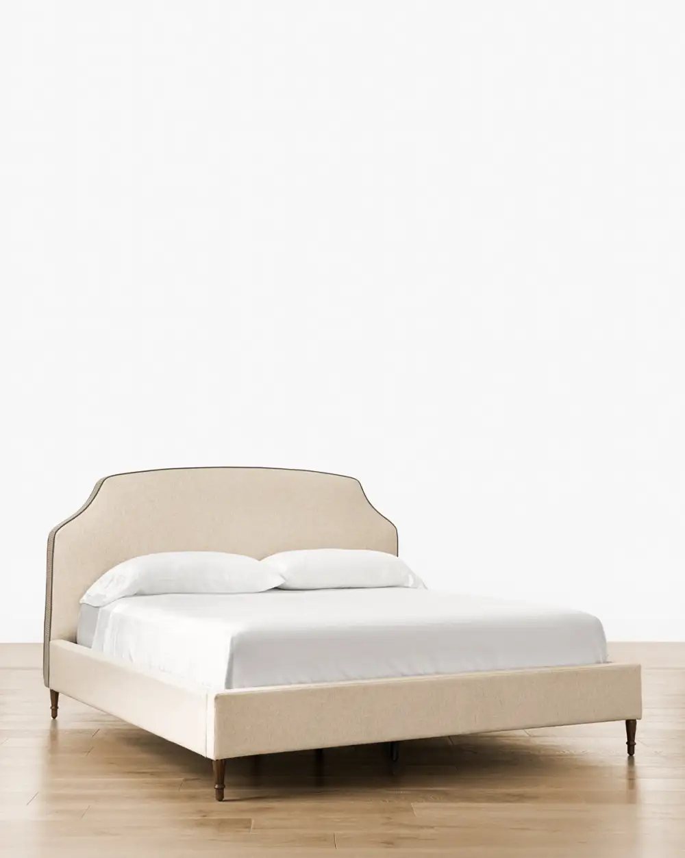 Upholstered Oak Bed