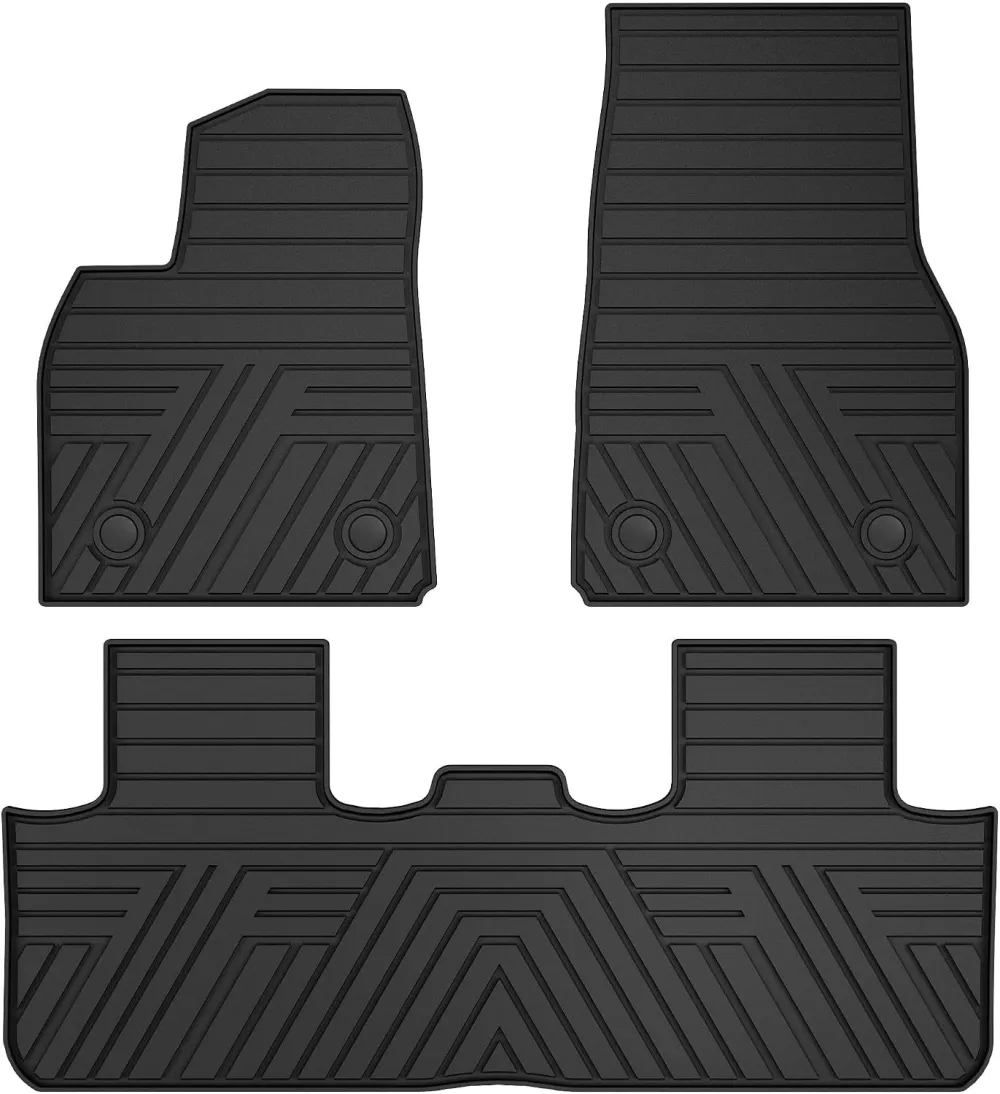 Floor Mats Fit for 2025 2026 All Weather Protection 1st & 2nd Row Floor Liners Car Mats, Black