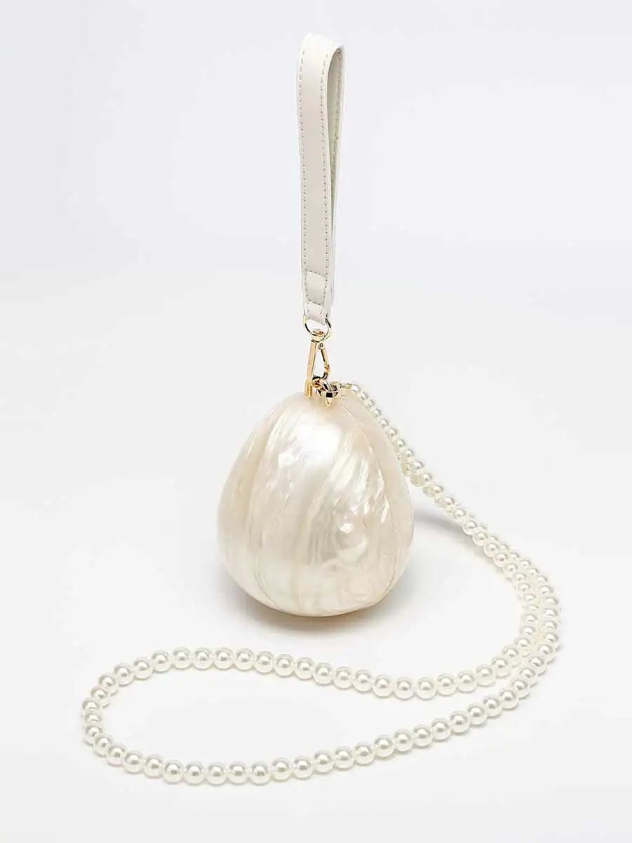 Elysia Pearl Strap Egg Bag