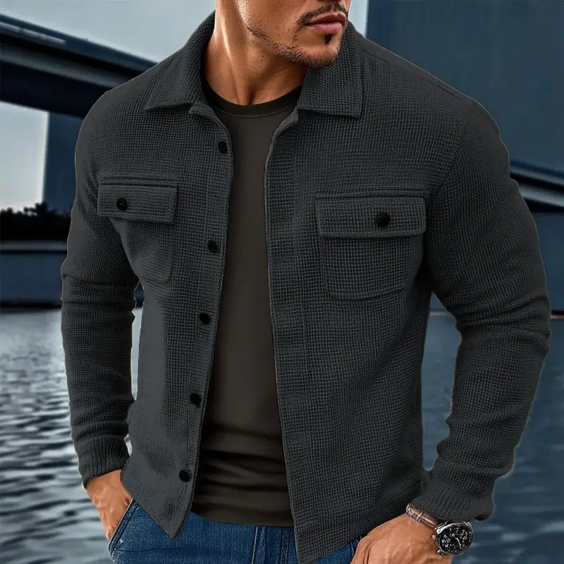 Structured Utility Waffle Jacket