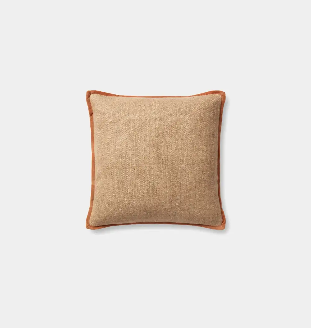 Natural Rust Woven Pattern Sofa Throw Pillow