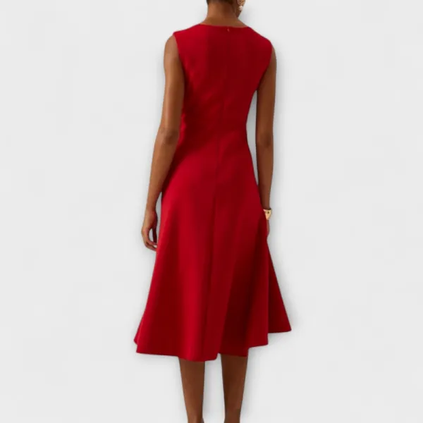 Pleated Midi Dress