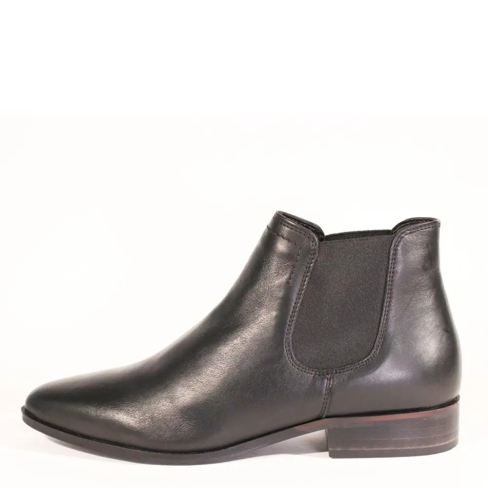 Leather Slip On Chelsea Ankle Boots