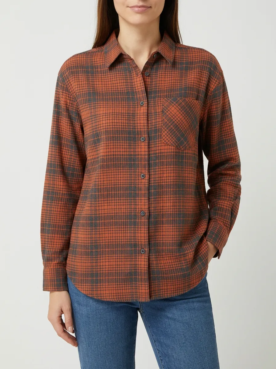 Rustic Plaid Plaid Long-Sleeve Shirt