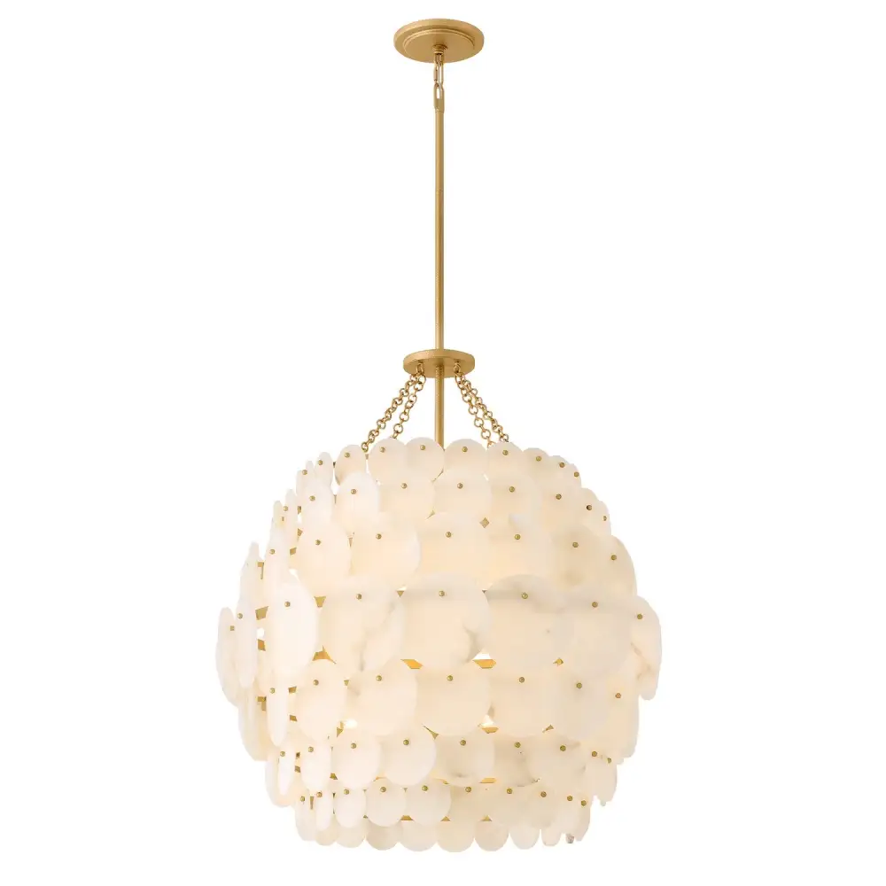 Alabaster Glass Contemporary LED Chandelier