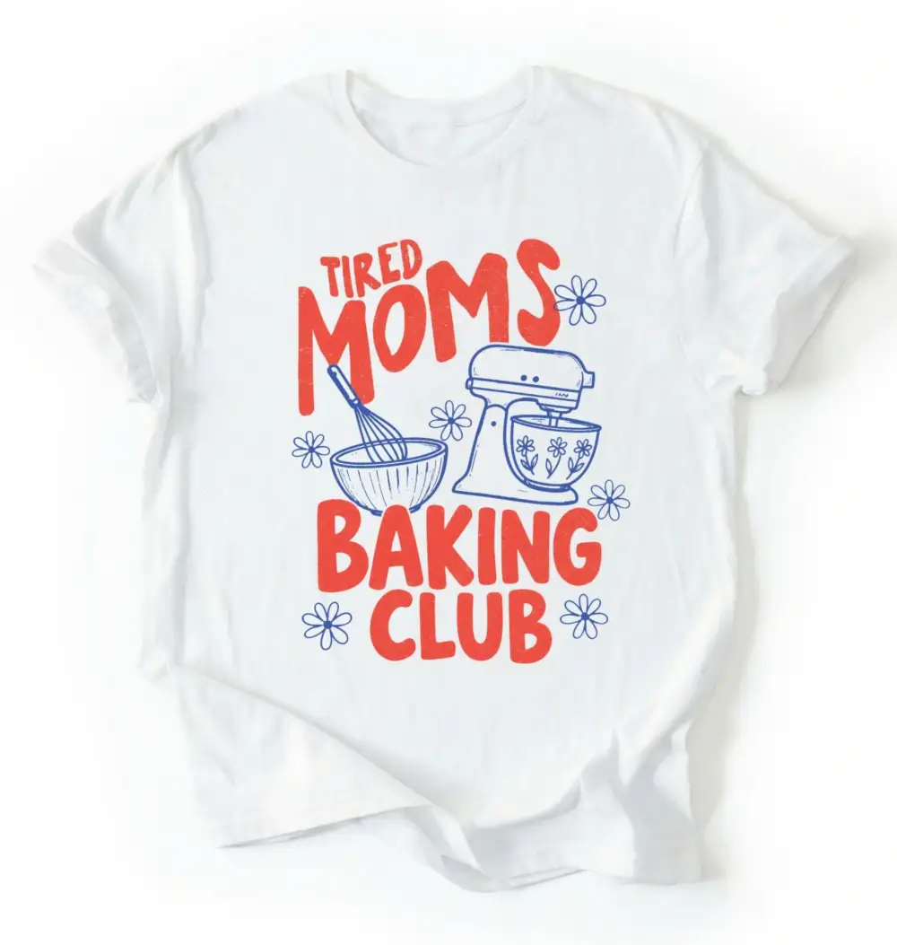Mom Baking Graphic Cotton Tee